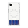 プレミアムスクエアケース with SnapMag［ CASEPLAY Tartan Check - Blue ］