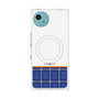プレミアムスクエアケース with SnapMag［ CASEPLAY Tartan Check - Blue ］
