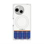 プレミアムスクエアケース with SnapMag［ CASEPLAY Tartan Check - Blue ］