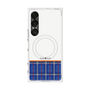 プレミアムスクエアケース with SnapMag［ CASEPLAY Tartan Check - Blue ］