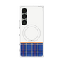 プレミアムスクエアケース with SnapMag［ CASEPLAY Tartan Check - Blue ］