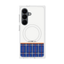 プレミアムスクエアケース with SnapMag［ CASEPLAY Tartan Check - Blue ］