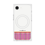 プレミアムスクエアケース with SnapMag［ CASEPLAY Tartan Check - Pink ］