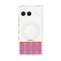 プレミアムスクエアケース with SnapMag［ CASEPLAY Tartan Check - Pink ］