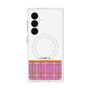 プレミアムスクエアケース with SnapMag［ CASEPLAY Tartan Check - Pink ］