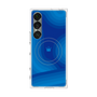 プレミアムスクエアケース with SnapMag［ CASEPLAY Winding Pattern - Blue ］