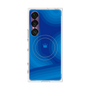 プレミアムスクエアケース with SnapMag［ CASEPLAY Winding Pattern - Blue ］