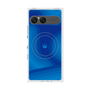 プレミアムスクエアケース with SnapMag［ CASEPLAY Winding Pattern - Blue ］