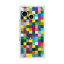 プレミアムスクエアケース with SnapMag［ CASEPLAY Rainbow Check ］