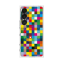 プレミアムスクエアケース with SnapMag［ CASEPLAY Rainbow Check ］