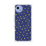 プレミアムスクエアケース with SnapMag［ Drawing Dot - Navy ］