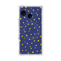 プレミアムスクエアケース with SnapMag［ Drawing Dot - Navy ］