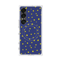 プレミアムスクエアケース with SnapMag［ Drawing Dot - Navy ］
