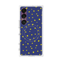 プレミアムスクエアケース with SnapMag［ Drawing Dot - Navy ］