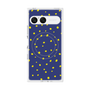 プレミアムスクエアケース with SnapMag［ Drawing Dot - Navy ］