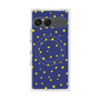プレミアムスクエアケース with SnapMag［ Drawing Dot - Navy ］