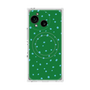 プレミアムスクエアケース with SnapMag［ Drawing Dot - Green ］