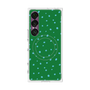 プレミアムスクエアケース with SnapMag［ Drawing Dot - Green ］