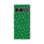 プレミアムスクエアケース with SnapMag［ Drawing Dot - Green ］