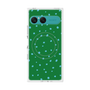 プレミアムスクエアケース with SnapMag［ Drawing Dot - Green ］