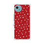 プレミアムスクエアケース with SnapMag［ Drawing Dot - Red ］