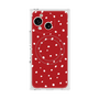 プレミアムスクエアケース with SnapMag［ Drawing Dot - Red ］