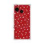 プレミアムスクエアケース with SnapMag［ Drawing Dot - Red ］