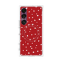 プレミアムスクエアケース with SnapMag［ Drawing Dot - Red ］