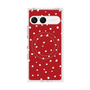 プレミアムスクエアケース with SnapMag［ Drawing Dot - Red ］