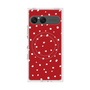プレミアムスクエアケース with SnapMag［ Drawing Dot - Red ］