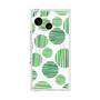 プレミアムスクエアケース with SnapMag［ Nordic Dot - Green ］