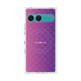 プレミアムスクエアケース with SnapMag［ CASEPLAY Check - Purple ］