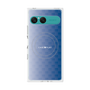 プレミアムスクエアケース with SnapMag［ CASEPLAY Check - Blue ］