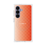 プレミアムスクエアケース with SnapMag［ CASEPLAY Check - Orange ］