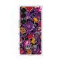 プレミアムスクエアケース with SnapMag［ ANNA SUI - ガーデンフワラー - マゼンタ ］