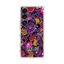 プレミアムスクエアケース with SnapMag［ ANNA SUI - ガーデンフワラー - マゼンタ ］