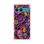プレミアムスクエアケース with SnapMag［ ANNA SUI - ガーデンフワラー - マゼンタ ］