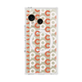 プレミアムスクエアケース with SnapMag［ オリジナル - CASEPLAYイニシャル総柄 - オレンジ ］
