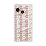 プレミアムスクエアケース with SnapMag［ オリジナル - CASEPLAYイニシャル総柄 - ピンク ］