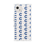 プレミアムスクエアケース with SnapMag［ オリジナル - CASEPLAYイニシャル総柄 - ネイビー ］