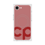 プレミアムスクエアケース with SnapMag［ オリジナル - CASEPLAYイニシャル - レッド ］
