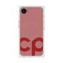 プレミアムスクエアケース with SnapMag［ オリジナル - CASEPLAYイニシャル - レッド ］