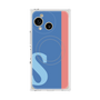 プレミアムスクエアケース with SnapMag［ オリジナル - initial color line - S blue ］