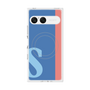プレミアムスクエアケース with SnapMag［ オリジナル - initial color line - S blue ］