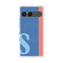 プレミアムスクエアケース with SnapMag［ オリジナル - initial color line - S blue ］