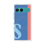 プレミアムスクエアケース with SnapMag［ オリジナル - initial color line - S blue ］