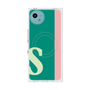 プレミアムスクエアケース with SnapMag［ オリジナル - initial color line - S green ］