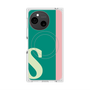 プレミアムスクエアケース with SnapMag［ オリジナル - initial color line - S green ］