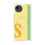 プレミアムスクエアケース with SnapMag［ オリジナル - initial color line - S yellow ］