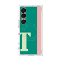 プレミアムスクエアケース with SnapMag［ オリジナル - initial color line - T green ］